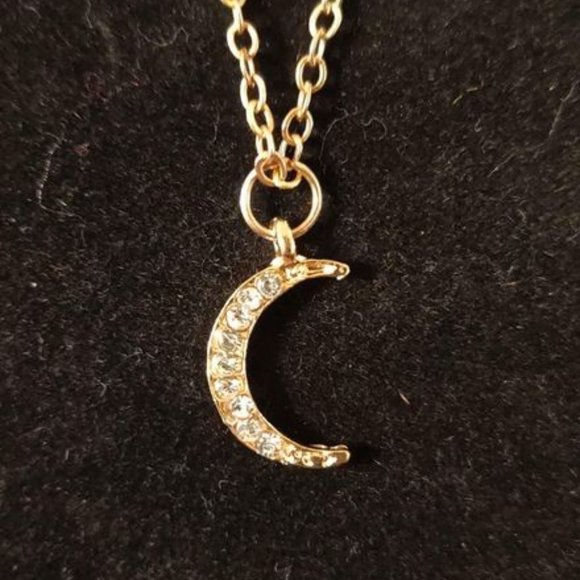 Crescent Moon Necklace - Picture 2 of 2
